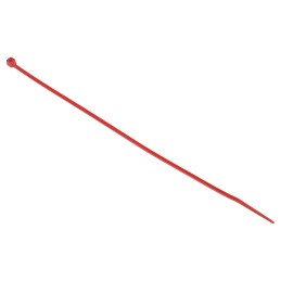 1 Bag of 100 - RS PRO Cable Tie, 203mm x 2.5 mm, Red Nylon, Pk-100