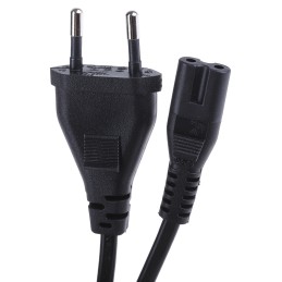 1 pcs - RS PRO IEC C7 Socket to Type C Europlug Plug Power Cord, 1.5m