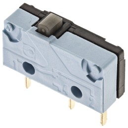 1 pcs - Crouzet Plunger Micro Switch, Solder Terminal, 5 A @ 250 V ac, SPDT