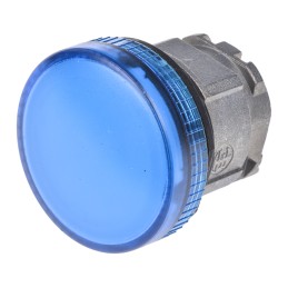 1 pcs - Schneider Electric Blue Pilot Light Head, 22mm Cutout Harmony XB4 Series
