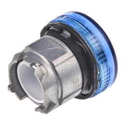 1 pcs - Schneider Electric Blue Pilot Light Head, 22mm Cutout Harmony XB4 Series