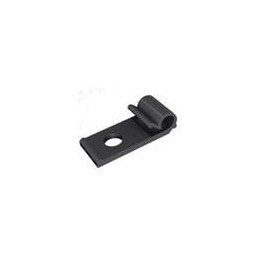 10 pcs : WHC-125-01BK - Cable Mounting & Accessories Clip,Screw Mnt,Black,1/8 in Hold, Clip,Screw Mount,Black