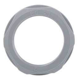 5 pcs - Lapp Grey Fibreglass PA Cable Gland Locknut, PG21 Thread, IP68