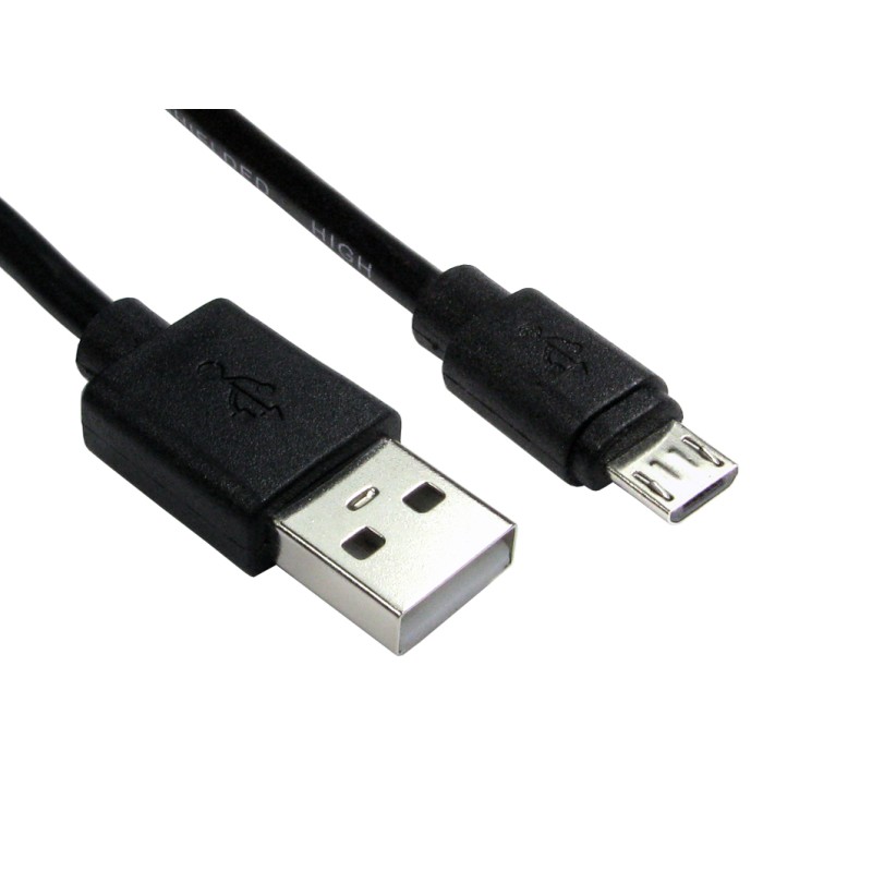 5 pcs - RS PRO USB 2.0 Cable, Male USB A to Male Micro USB B Cable, 1.8m