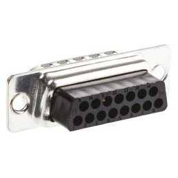 5 pcs - TE Connectivity Amplimite HDP-20 15 Way Cable Mount D-sub Connector Plug