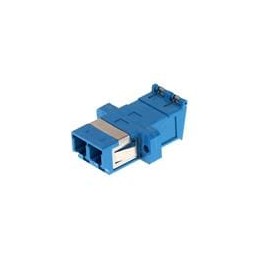 1 pcs : 106127-1300 - Fibre Optic Connectors LC DUP ADAP ZR SLV S V SHTR SCREW MT BLUE