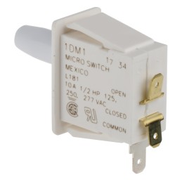 1 pcs - Honeywell Bullet Nose Plunger Micro Switch, Quick Connect Terminal, 10 A @ 277 V ac, SP-CO