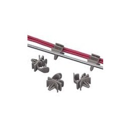 10 pcs : LWC50-H25-T - Cable Mounting & Accessories Latching Wire Clip Push Mount 50