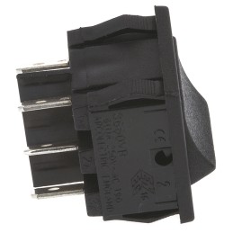 1 pcs - Arcolectric (Bulgin) Ltd DPDT, On-On Rocker Switch Panel Mount