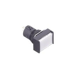1 pcs : M16-JW-5 - Industrial Panel Mount Indicators / Switch Indicators IP40 IND 5V AC/DC Rectangular White