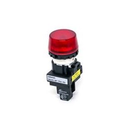 1 pcs : M22N-BP-TRA-RD - Industrial Panel Mount Indicators / Switch Indicators Projected Red 110 VAC/DC