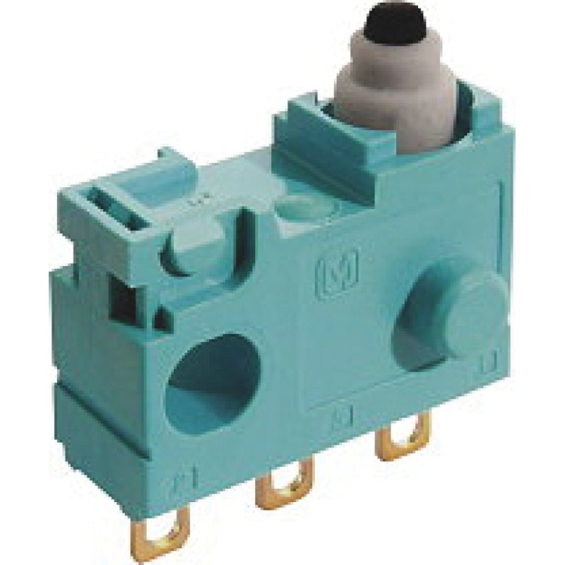 1 pcs - Panasonic Pin Plunger Micro Switch, Solder Terminal, 100 mA @ 30 V dc, SP-CO, IP67