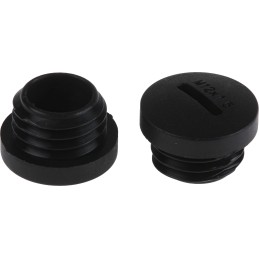 1 Pack of 100 - RS PRO Blanking Plug, M12, 11.7mm Hole Diameter, Nylon 66, 15mm Diameter, Threaded