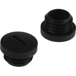 1 Pack of 100 - RS PRO Blanking Plug, M12, 11.7mm Hole Diameter, Nylon 66, 15mm Diameter, Threaded