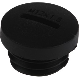 1 Pack of 100 - RS PRO Blanking Plug, M12, 11.7mm Hole Diameter, Nylon 66, 15mm Diameter, Threaded