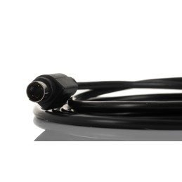 1 pcs - RS PRO Male 4 Pin mini-DIN to Female 4 Pin mini-DIN Black DIN Cable 2m