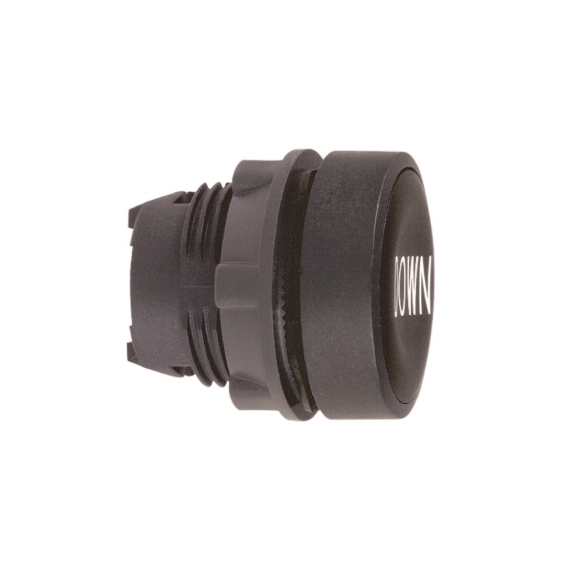 1 pcs - Schneider Electric Harmony XB5 Series Black Spring Return Push Button Head, 22mm Cutout, IP66, IP67, IP69K