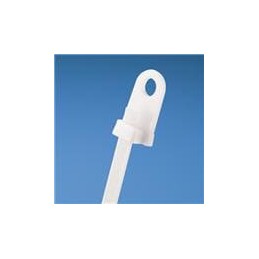 1 pcs : SSC2SS6M - Cable Tie Mounts NYLON 7.4 50 lbs WHITE 6 SCREW
