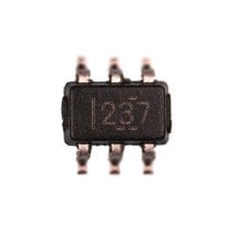 10 pcs : TMUX1237DCKR - Analogue Switch ICs 5-V, 2:1 (SPDT) general purpose switch with no overshoot when switching inputs 6-SC7