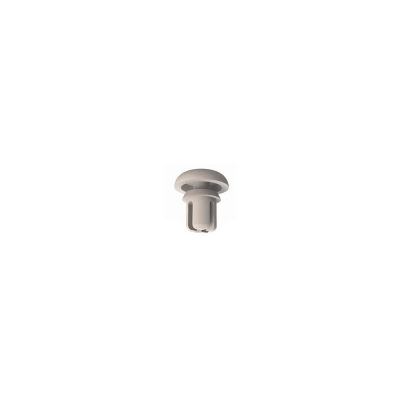 10 pcs : 27SR2400250 - Screws & Fasteners Snap Rivet, .248-.252 Hole, .062-.125 Panel Thk, Black, Nylon, .440 OD