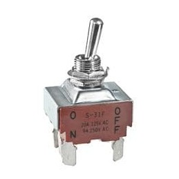 1 pcs : S31F - Toggle Switches 20A 125-250VAC 20VDC 3PST ON-OFF QC