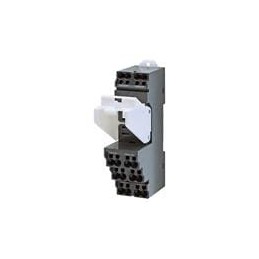 1 pcs : PTF-08-PU - Relay Sockets & Fixings LY,pshin socket,2 pole,lever