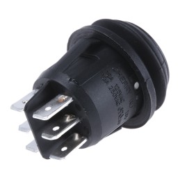 1 pcs - ZF DPDT, On-Off-On Rocker Switch Panel Mount