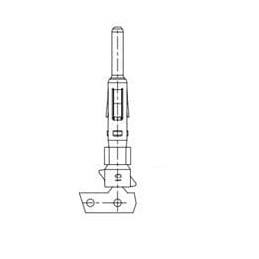1 pcs : KN01P15HGP2 - Heavy Duty Power Connectors Conn Pin contact 12 size, AWG 14-17 wire