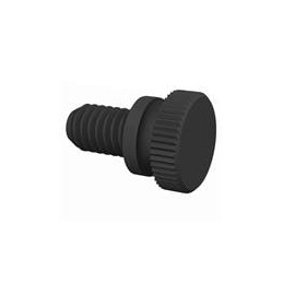 1 pcs : 0931218050TB - Screws & Fasteners Knurled Thumb Screw, 5/16-18 Thread, 1/2 Lg, Black, Nylon