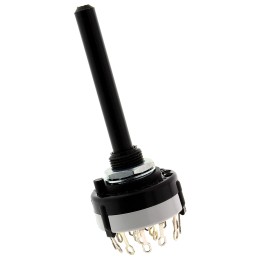 1 pcs - Lorlin, 3 Position 4PST Rotary Switch, 150 mA@ 250 V ac, Solder Tab