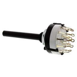 1 pcs - Lorlin, 3 Position 4PST Rotary Switch, 150 mA@ 250 V ac, Solder Tab