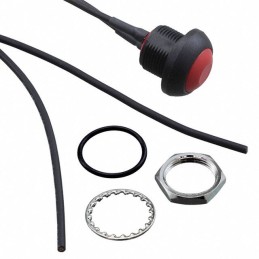 1 pcs - TE Connectivity PB6 Series Push Button Switch, (On)-Off, Panel Mount, SPST - NO, 50 V dc, 125V ac, IP68