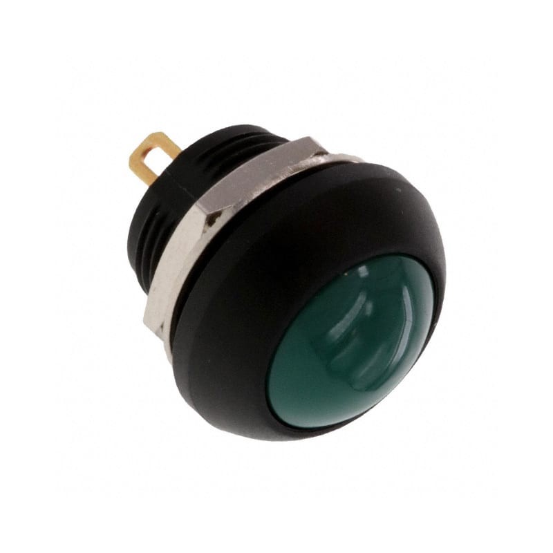 1 pcs - TE Connectivity PB6 Series Push Button Switch, (On)-Off, Panel Mount, SPST - NO, 50 V dc, 125V ac, IP68