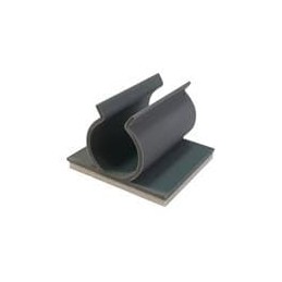 1 pcs : KKU-2-RT - Cable Mounting & Accessories Clip,U Style,Adh Mnt,Grey,1/8 in Hold, Clip,U Style,Adh Mount,Grey