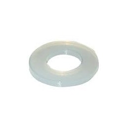 10 pcs : 17W07534 - Washers Flat Washer, .473 ID, .685 OD, .190 Thick, Natural, Nylon