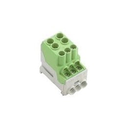 1 pcs : 1561930000 - DIN Rail Terminal Blocks WPD 100 2X25/6X10 GN