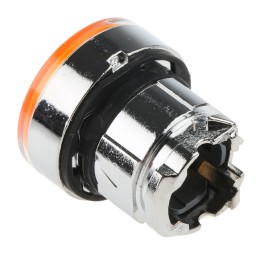 1 pcs - Schneider Electric Harmony XB4 Series Orange Illuminated Spring Return Push Button Head, 22mm Cutout, IP66, IP67, IP69K