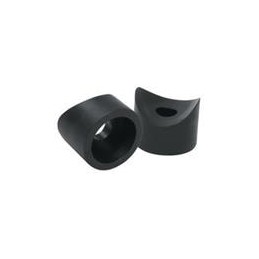 10 pcs : BCR060B - Bumpers / Feet COVED RECESSED BUMPER:NYL BLACK, 1.000 ROUND TUBE: