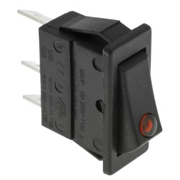 1 pcs - Arcolectric (Bulgin) Ltd Illuminated SPST, On-Off Rocker Switch Panel Mount