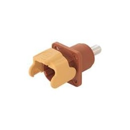 1 pcs : 09930010322 - Heavy Duty Power Connectors Han S Bulkhead Mount Housing red M20 w/ male contact M8