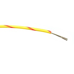 1 Reel of 100 M - RS PRO Red/Yellow 0.22 mm² Hook Up Wire, 7/0.2 mm, 100m, PVC Insulation
