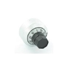 1 pcs : H-22-6A - Knobs & Dials 22mm 0-15 Turns CHROME 1/4'SHAFT