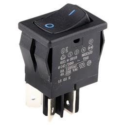 1 pcs - Carlingswitch DPST, On-None-Off Rocker Switch Panel Mount