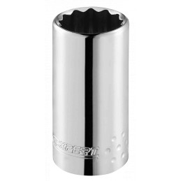 1 pcs - Expert by Facom 1/2 in Drive 12mm Deep Socket, 12 point, 79 mm Overall Length