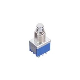 1 pcs : 8Y3021-Z - Pushbutton Switches 3PDT, ON-(ON), pushbutton, 15/32'-32 threaded bushing, solder lug terminals, 6A @ 125V AC