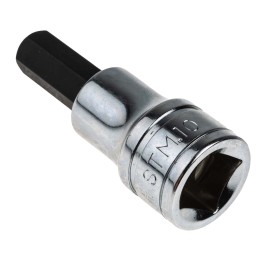 1 pcs - Facom 1/2 in Drive Bit Socket, Hex Bit, 10mm, 60 mm Overall Length