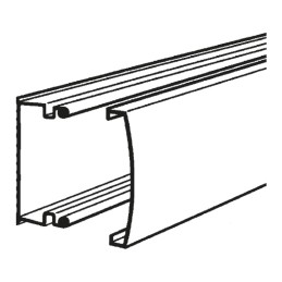 1 2 M - Planet-Wattohm Keva White Mini Trunking - Closed Slot, W22 mm x D12mm, L2.1m, PVC