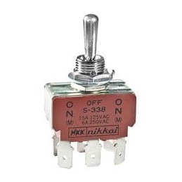 1 pcs : S338F - Toggle Switches Series S Medium/High Capacity