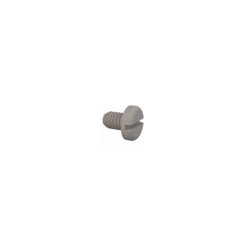 1 pcs : 010832P025PC - Screws & Fasteners Pan Slotted Screw, 8-32 Thread, 1/4 Lg, Transparent, Polycarbonate