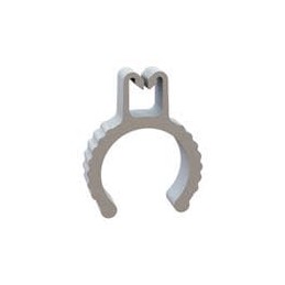 10 pcs : 23CDC05025 - Conduit Fittings & Accessories Conduit Clip, .500 Conduit, .250x.200 Inside, Natural, Nylon